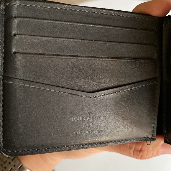 Louis Vuitton Blue Damier Graphite Canvas Slender Wallet - Picture 5 of 8